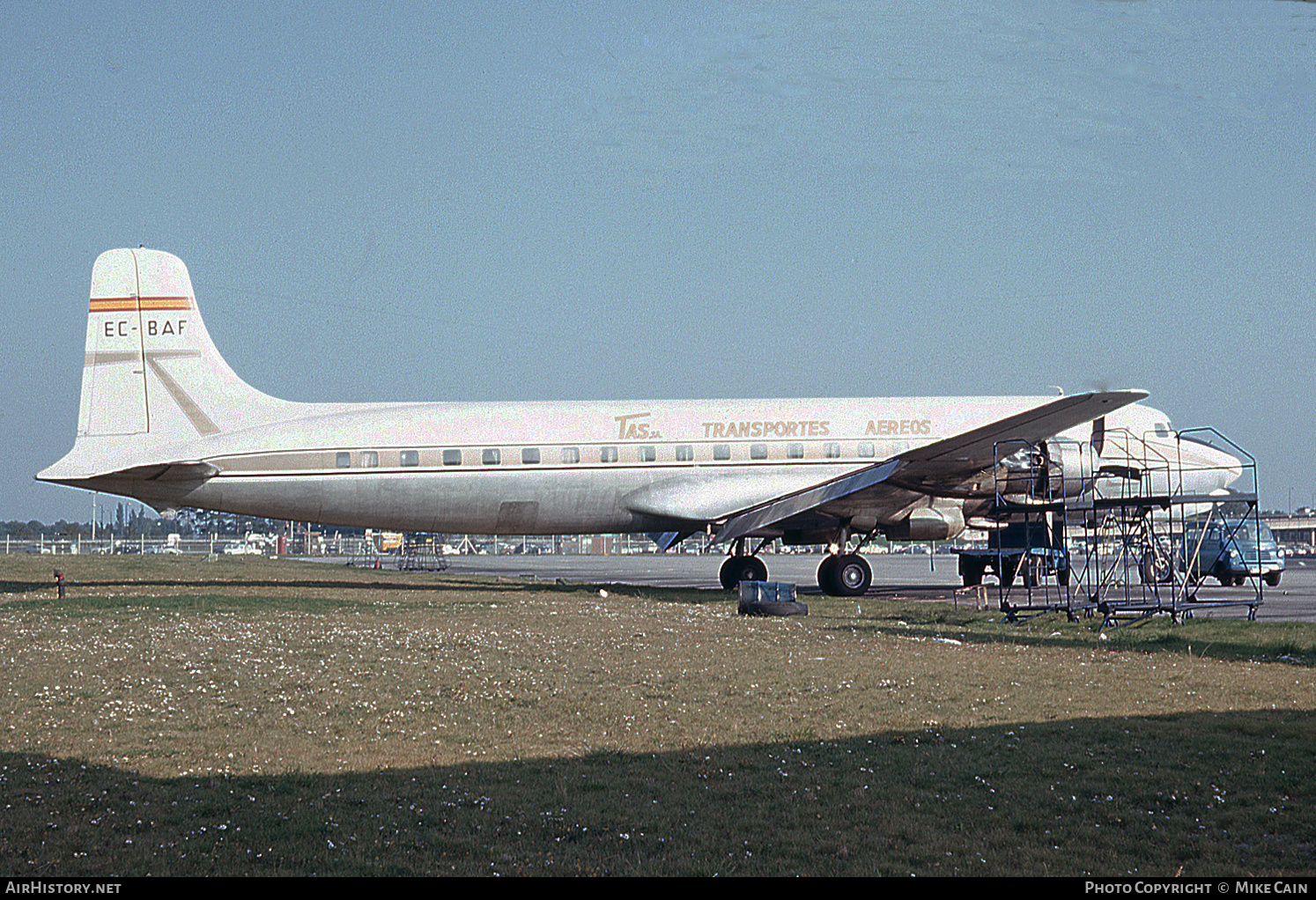 Aircraft Photo of EC-BAF | Douglas DC-7 | TASSA - Trabajos Aéreos del Sáhara | AirHistory.net #446061