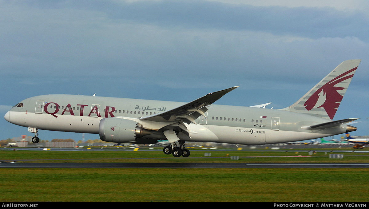 Aircraft Photo of A7-BCT | Boeing 787-8 Dreamliner | Qatar Airways | AirHistory.net #446064