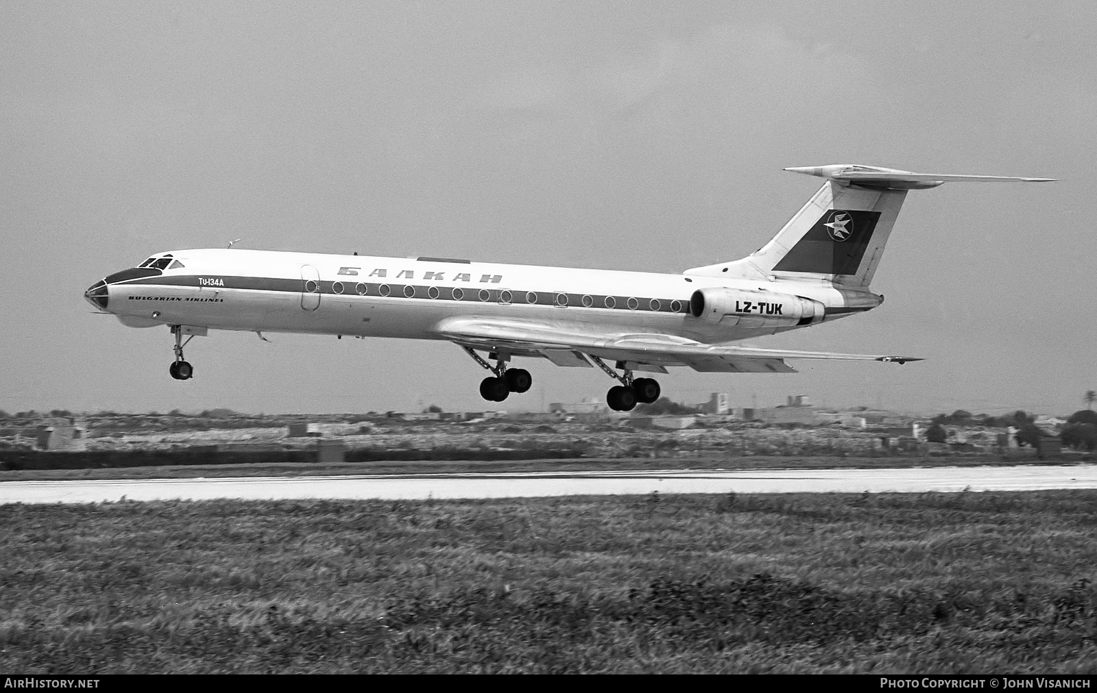 Aircraft Photo of LZ-TUK | Tupolev Tu-134A | Balkan - Bulgarian Airlines | AirHistory.net #446108