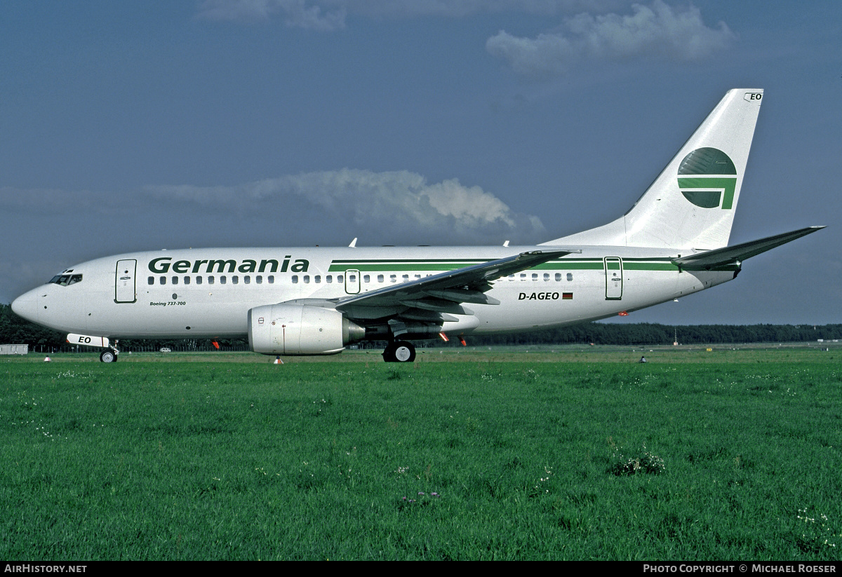 Aircraft Photo of D-AGEO | Boeing 737-75B | Germania | AirHistory.net #446113