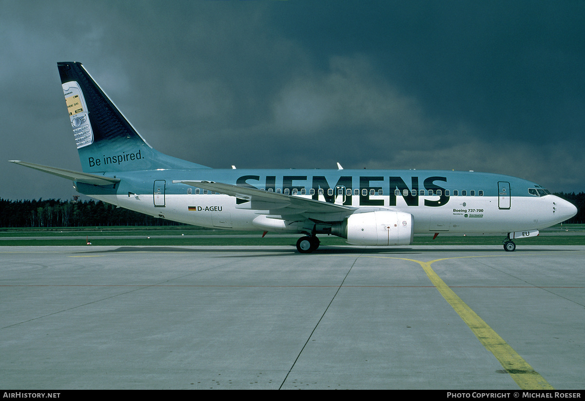 Aircraft Photo of D-AGEU | Boeing 737-75B | Germania | AirHistory.net #446114