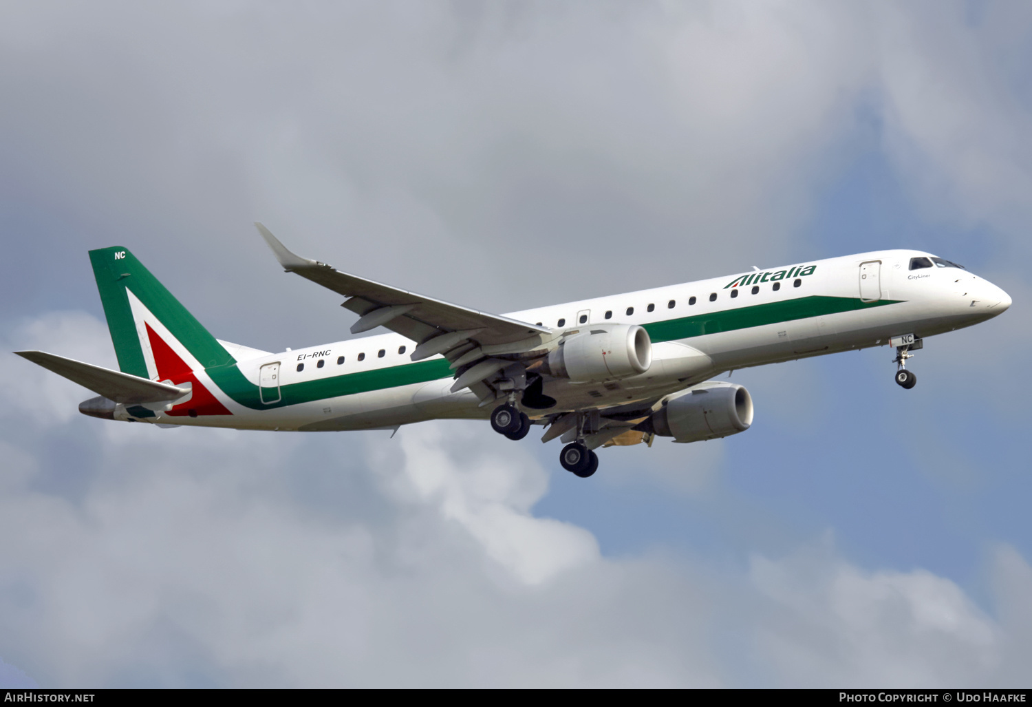 Aircraft Photo of EI-RNC | Embraer 190STD (ERJ-190-100STD) | Alitalia CityLiner | AirHistory.net #446150