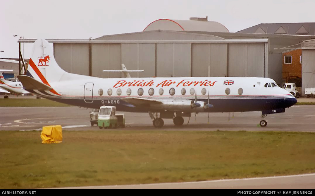 Aircraft Photo of G-AOYG | Vickers 806 Viscount | British Air Ferries - BAF | AirHistory.net #446159