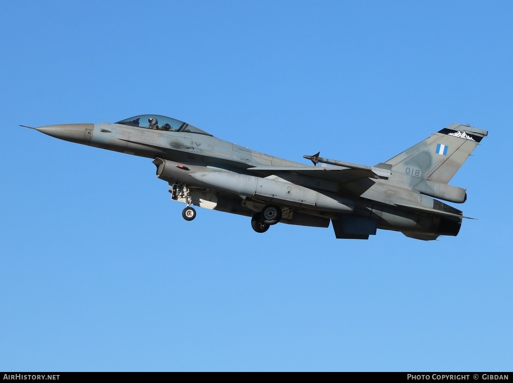 Aircraft Photo of 018 | Lockheed Martin F-16CJ Fighting Falcon | Greece - Air Force | AirHistory.net #446193