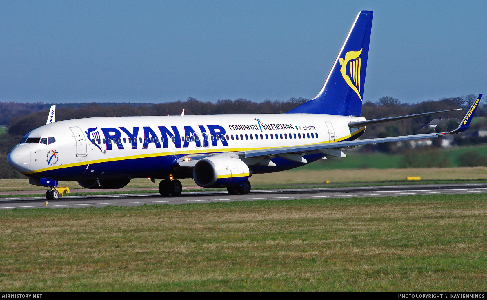 Aircraft Photo of EI-DWE | Boeing 737-8AS | Ryanair | AirHistory.net #446199