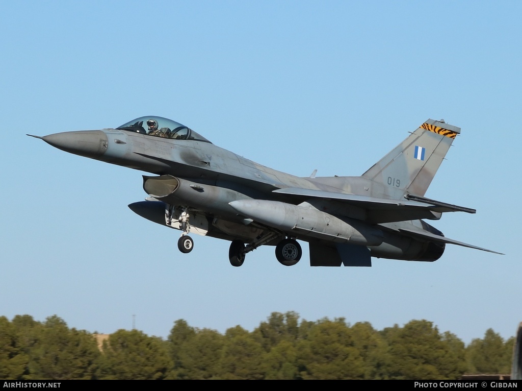 Aircraft Photo of 019 | Lockheed Martin F-16CJ Fighting Falcon | Greece - Air Force | AirHistory.net #446210