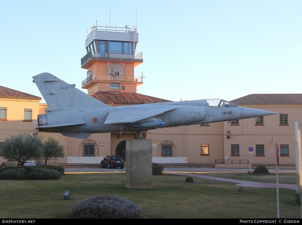 Aircraft Photo of C.14-91 | Dassault Mirage F1M | Spain - Air Force | AirHistory.net #446216