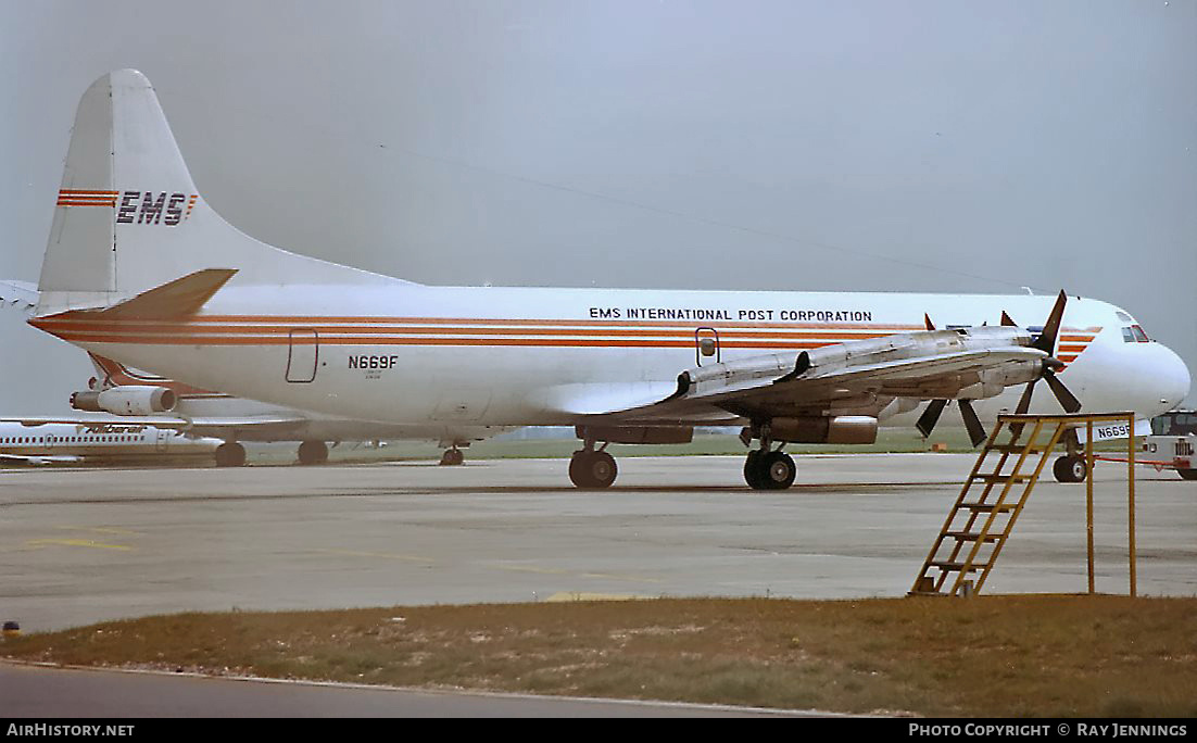 Aircraft Photo of N669F | Lockheed L-188A(F) Electra | EMS - Express Mail Service | AirHistory.net #446253