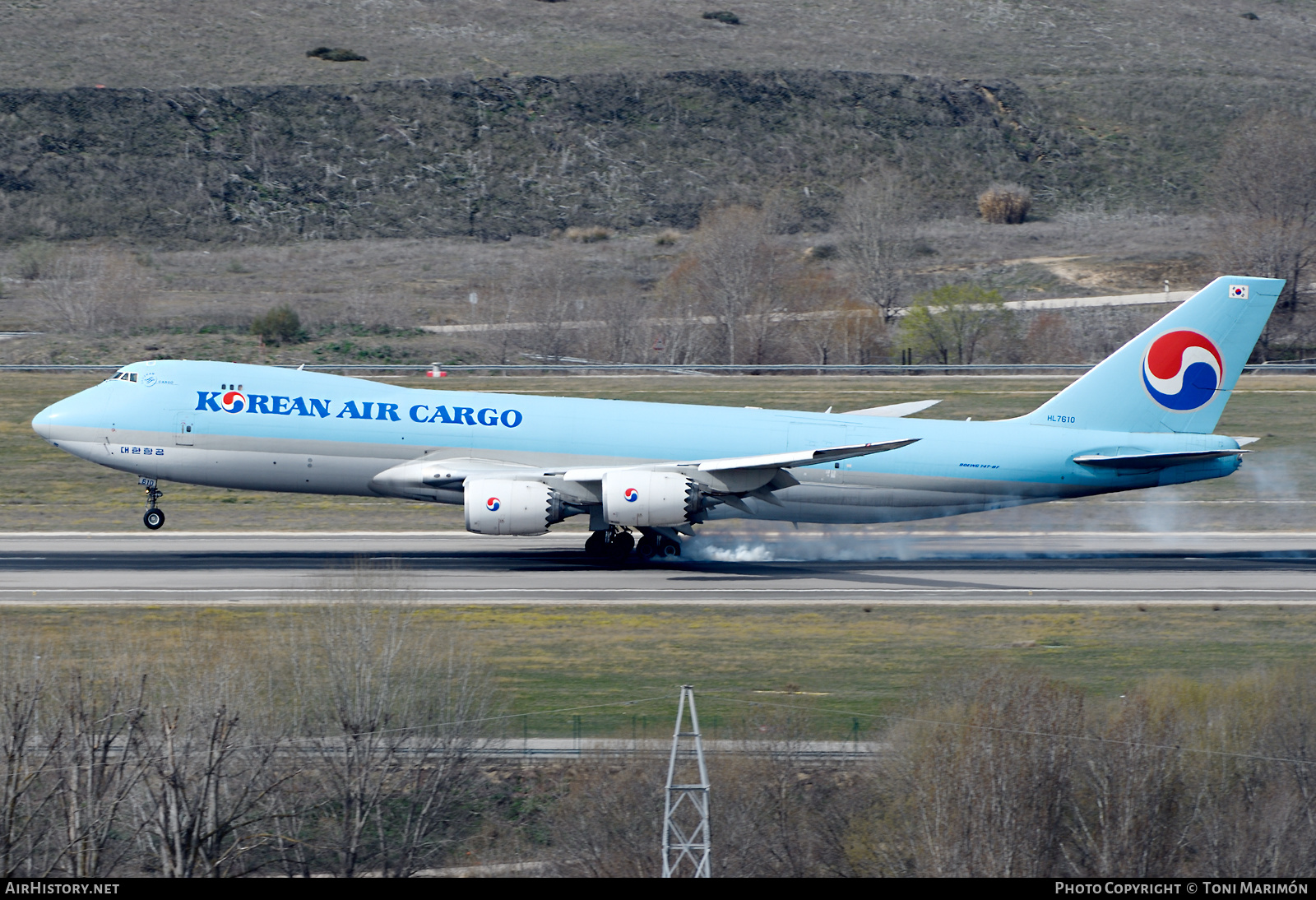 Aircraft Photo of HL7610 | Boeing 747-8HTF/SCD | Korean Air Cargo | AirHistory.net #446331