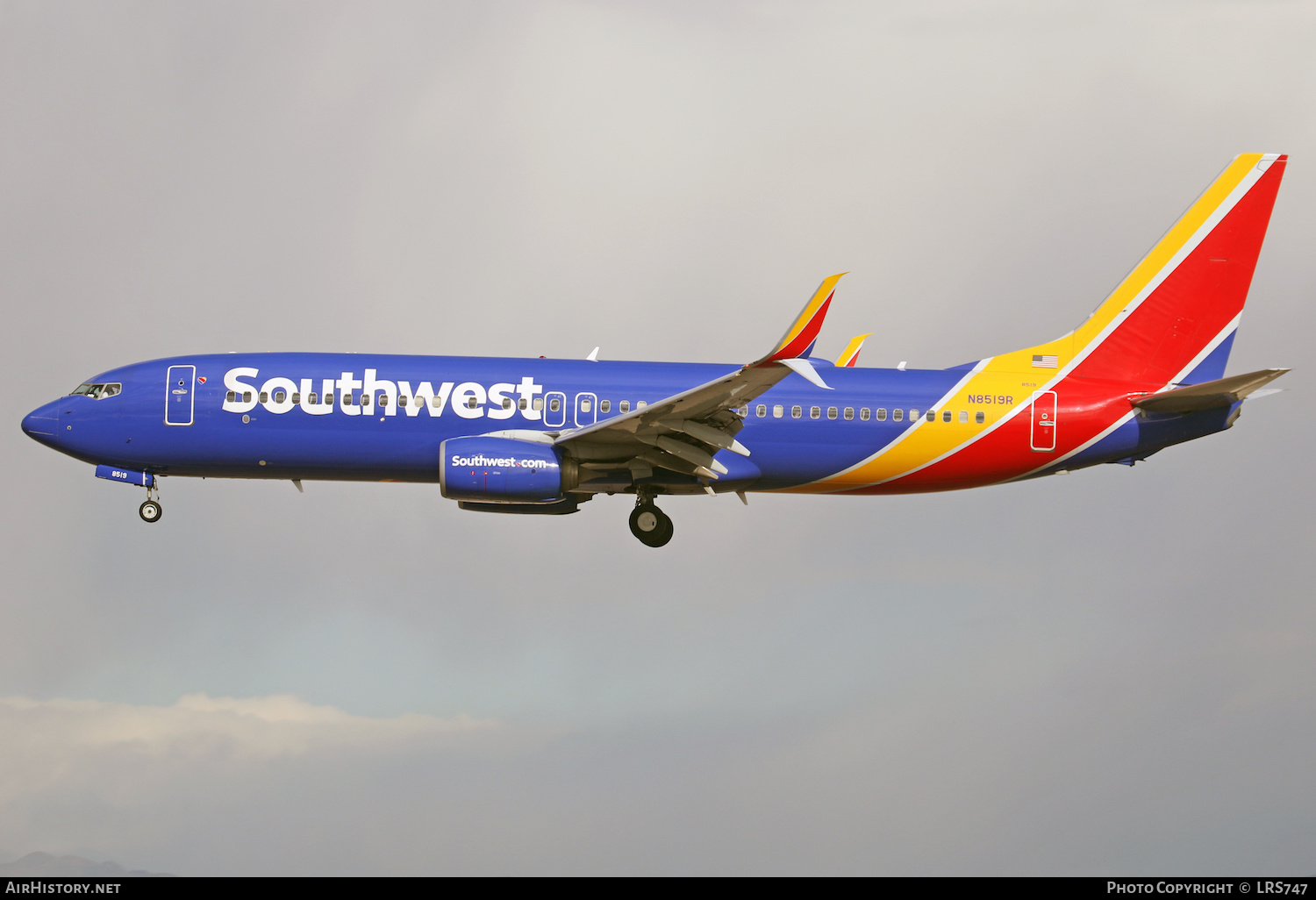 Aircraft Photo of N8519R | Boeing 737-8H4 | Southwest Airlines | AirHistory.net #446477