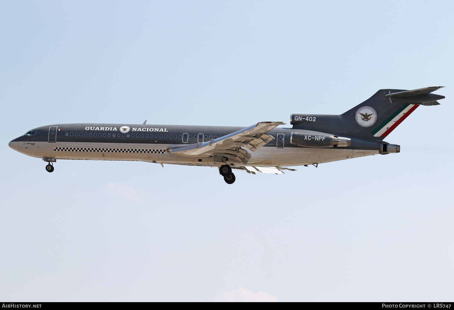 Aircraft Photo of GN-402 / XC-NPF | Boeing 727-264/Adv | Mexico - Guardia Nacional | AirHistory.net #446549