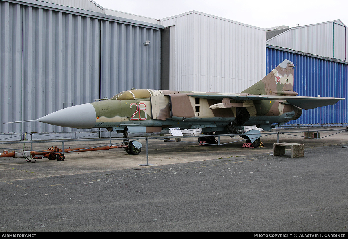 Aircraft Photo of 26 red | Mikoyan-Gurevich MiG-23ML | Soviet Union - Air Force | AirHistory.net #446643