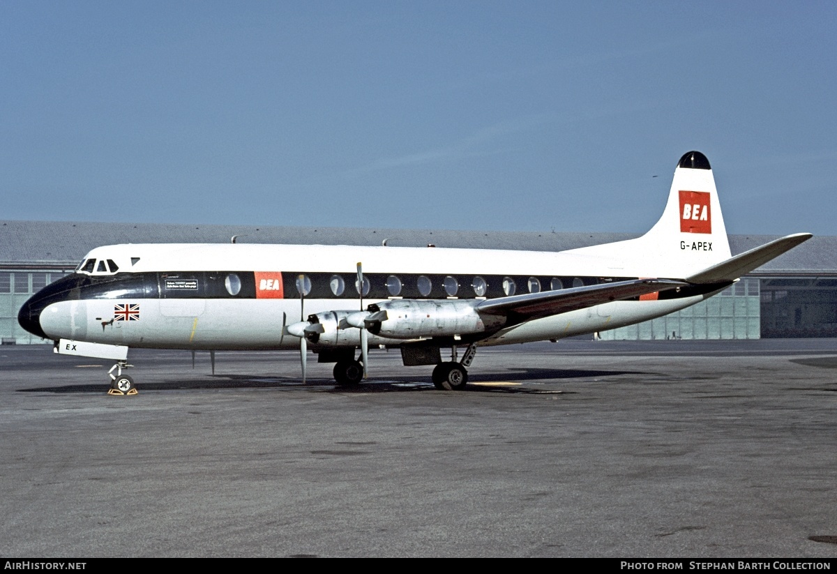 Aircraft Photo of G-APEX | Vickers 806 Viscount | BEA - British European Airways | AirHistory.net #446696