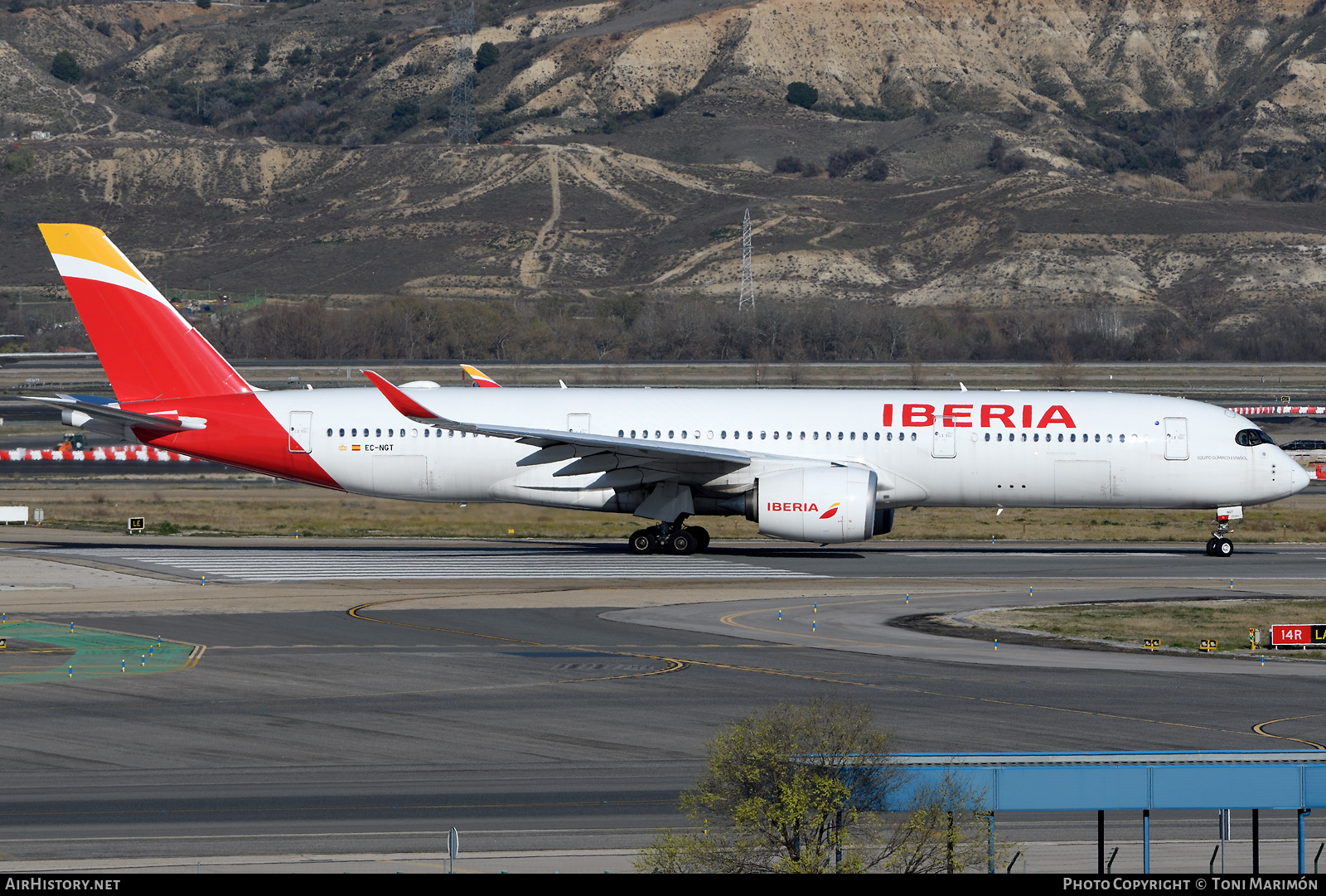 Aircraft Photo of EC-NGT | Airbus A350-941 | Iberia | AirHistory.net #446749