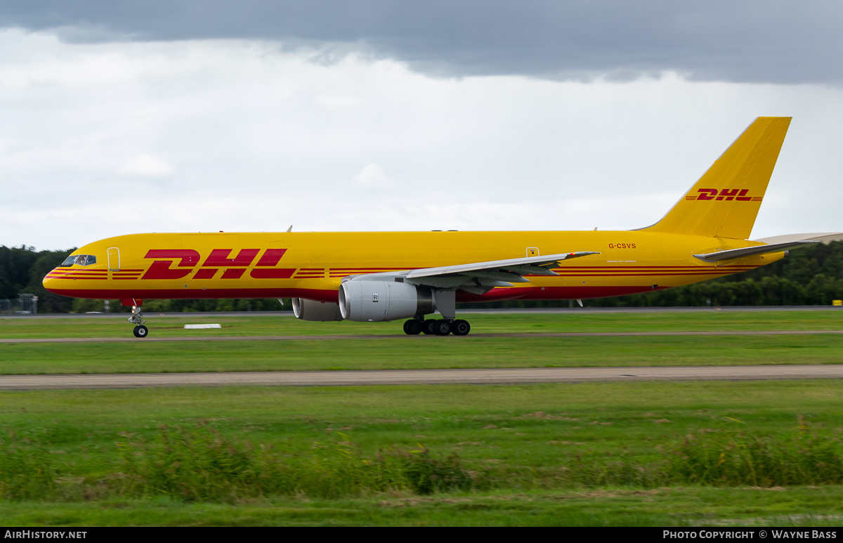 Aircraft Photo of G-CSVS | Boeing 757-236(PCF) | DHL International | AirHistory.net #446797