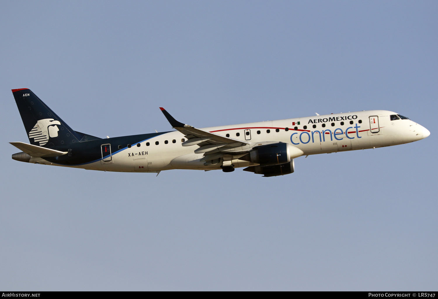 Aircraft Photo of XA-AEH | Embraer 190AR (ERJ-190-100IGW) | AeroMéxico Connect | AirHistory.net #446799