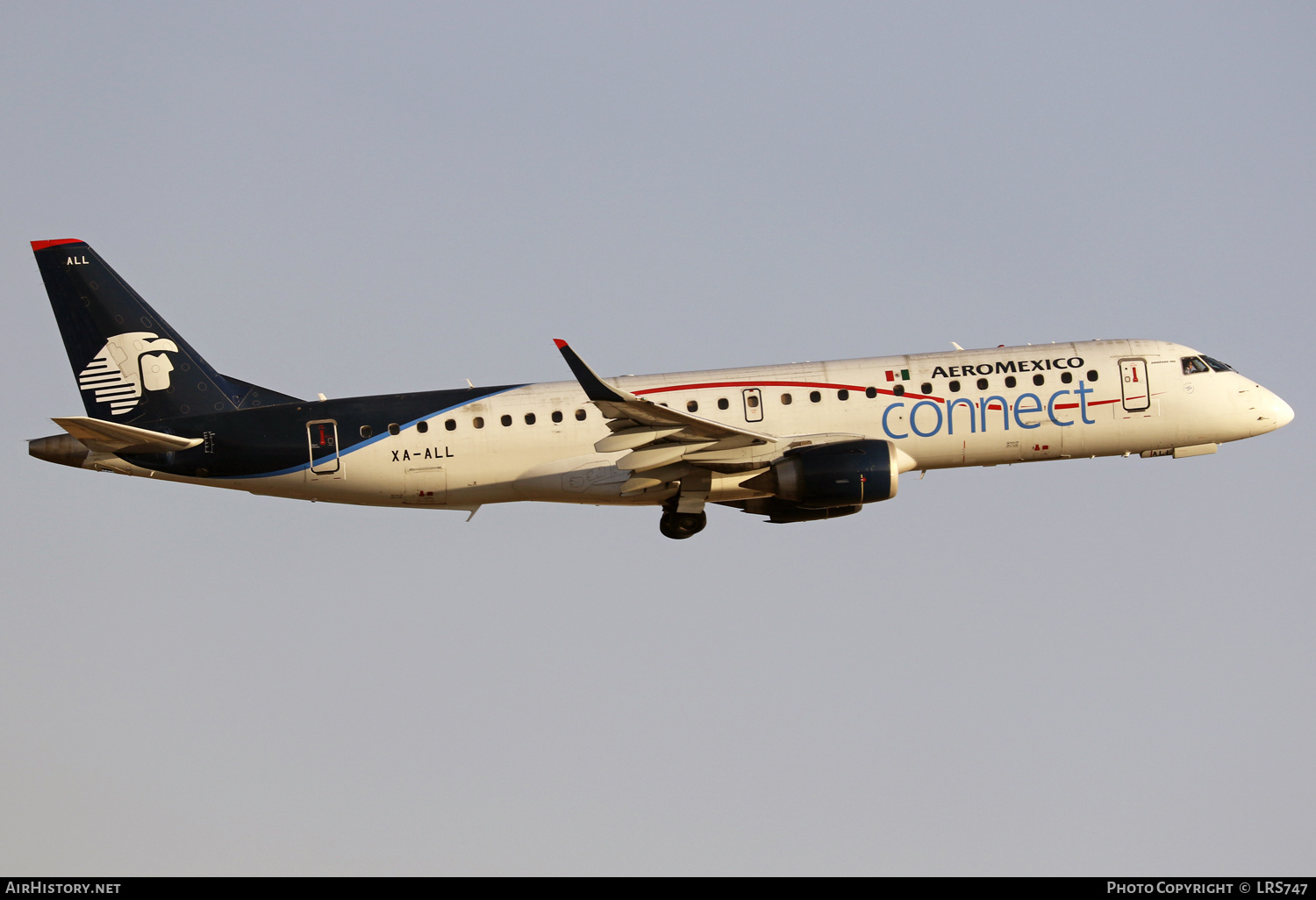 Aircraft Photo of XA-ALL | Embraer 190LR (ERJ-190-100LR) | AeroMéxico Connect | AirHistory.net #446828