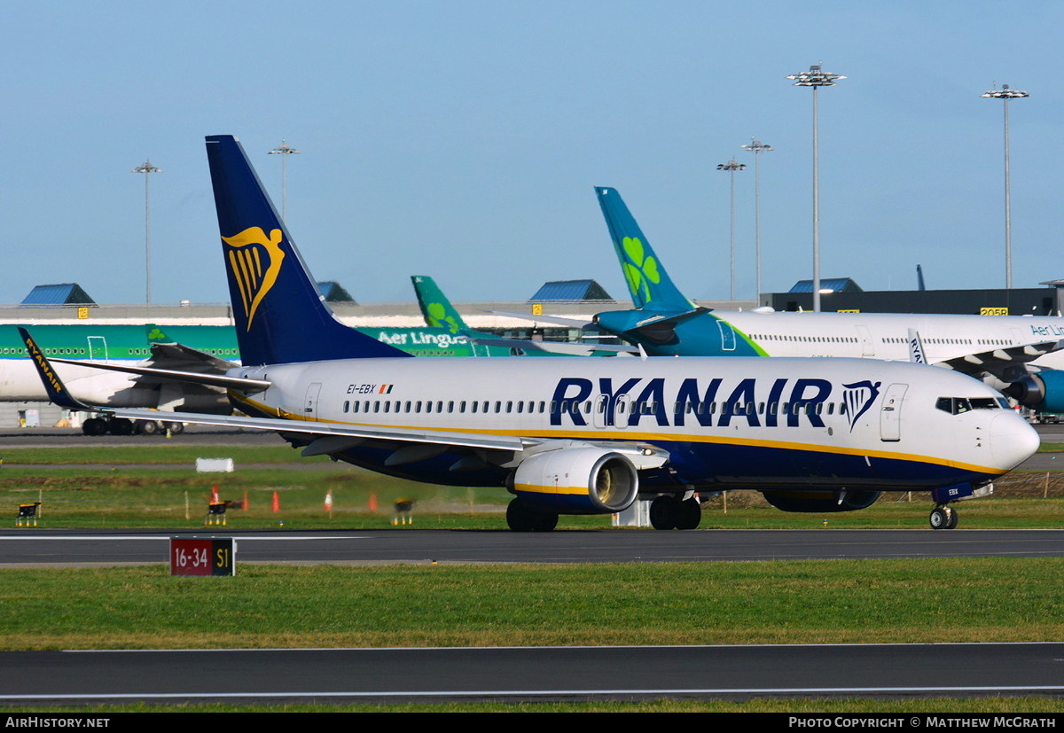 Aircraft Photo of EI-EBX | Boeing 737-8AS | Ryanair | AirHistory.net #447003