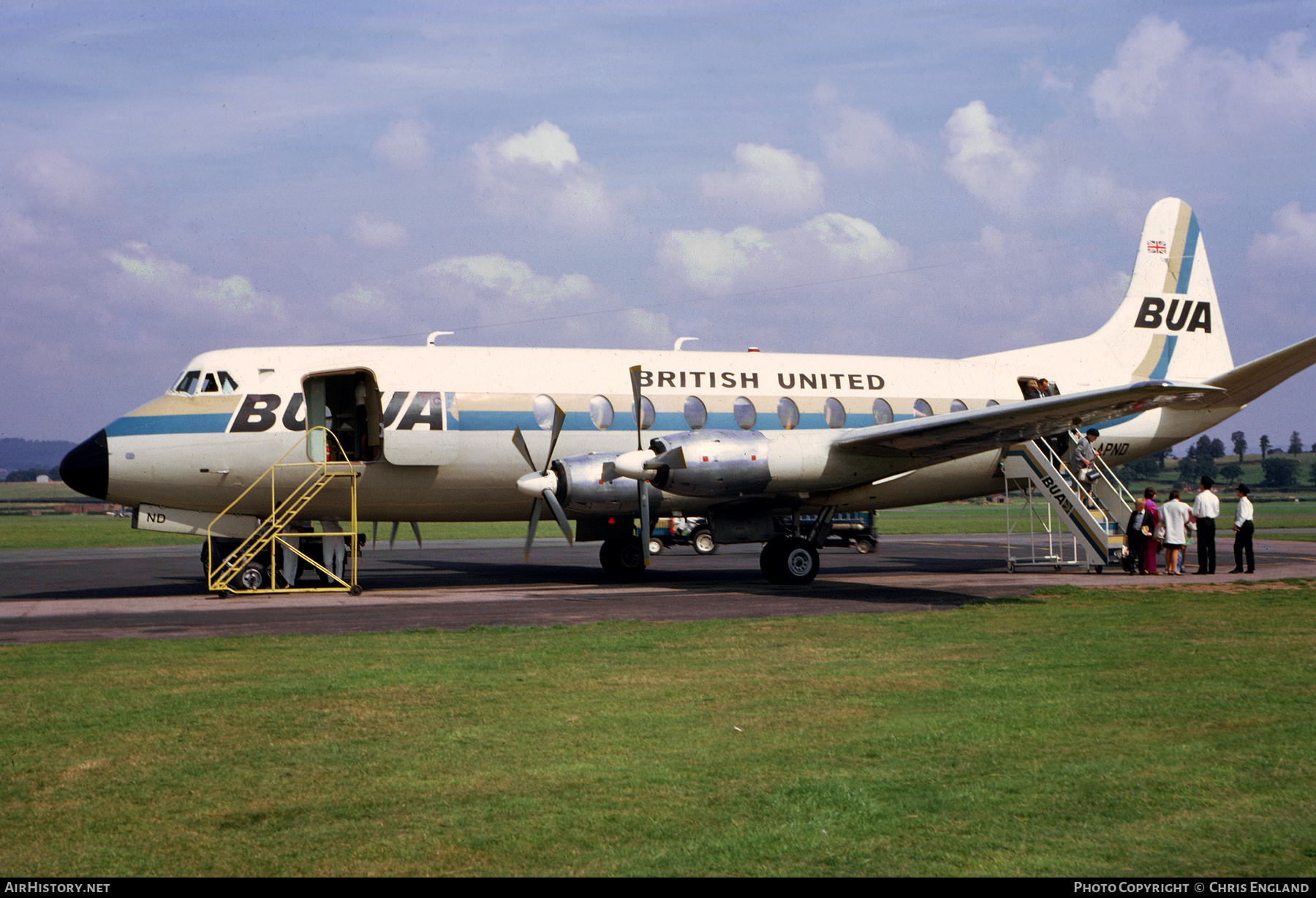 Aircraft Photo of G-APND | Vickers 831 Viscount | British United Airways - BUA | AirHistory.net #447005