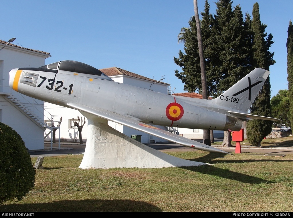 Aircraft Photo of C.5-199 | North American F-86F Sabre | Spain - Air Force | AirHistory.net #447055