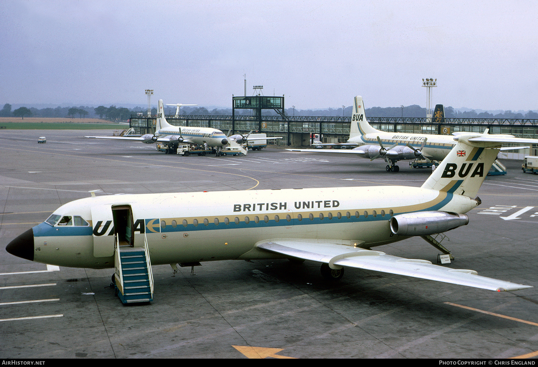 Aircraft Photo of G-ASJG | BAC 111-201AC One-Eleven | British United Airways - BUA | AirHistory.net #447061