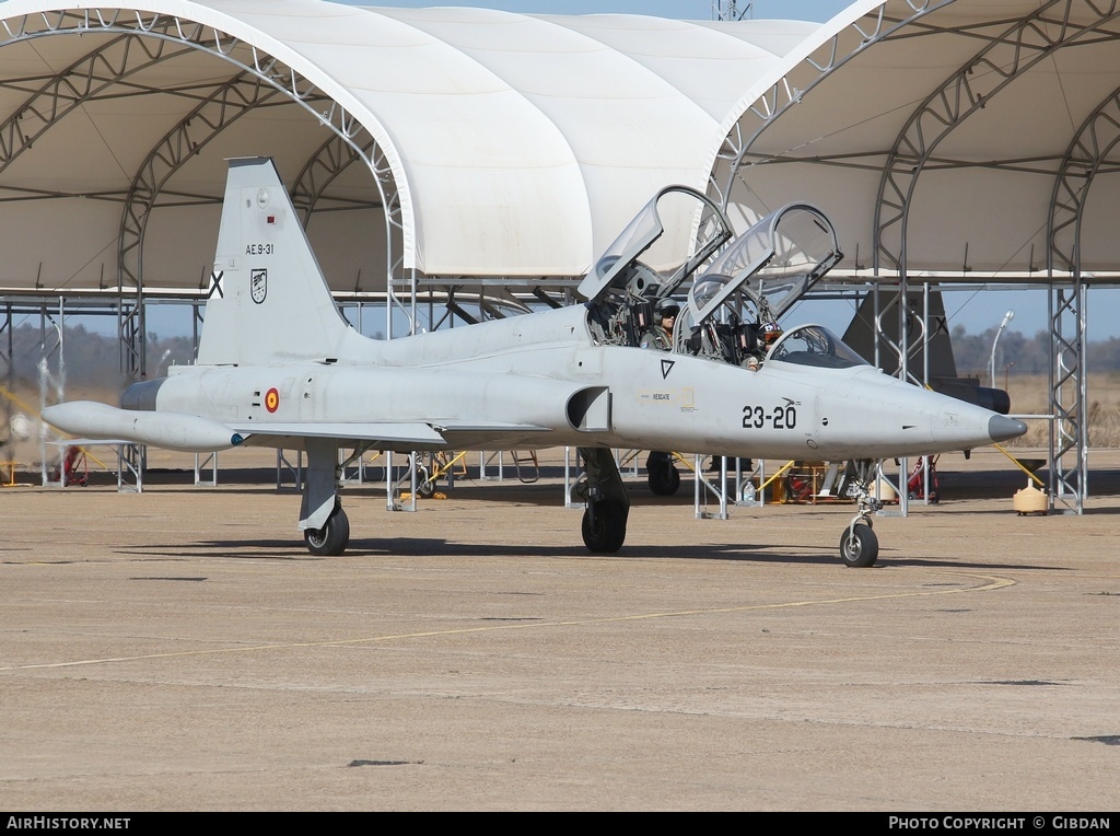 Aircraft Photo of AE.9-31 | Northrop SF-5B(M) Freedom Fighter | Spain - Air Force | AirHistory.net #447078