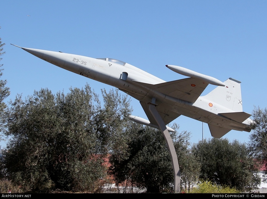 Aircraft Photo of A9-42 | Northrop SF-5A Freedom Fighter | Spain - Air Force | AirHistory.net #447079