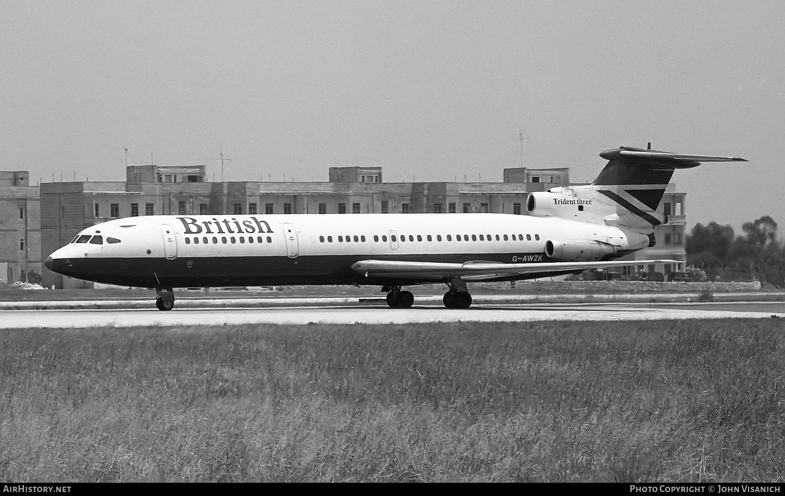 Aircraft Photo of G-AWZK | Hawker Siddeley HS-121 Trident 3B | British Airways | AirHistory.net #447080