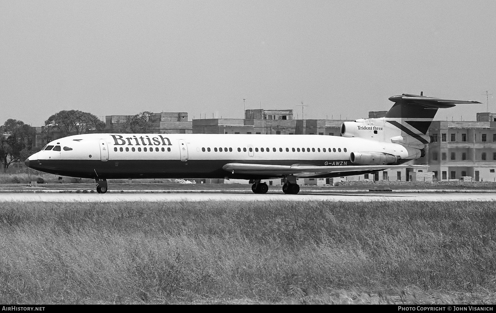 Aircraft Photo of G-AWZN | Hawker Siddeley HS-121 Trident 3B | British Airways | AirHistory.net #447090