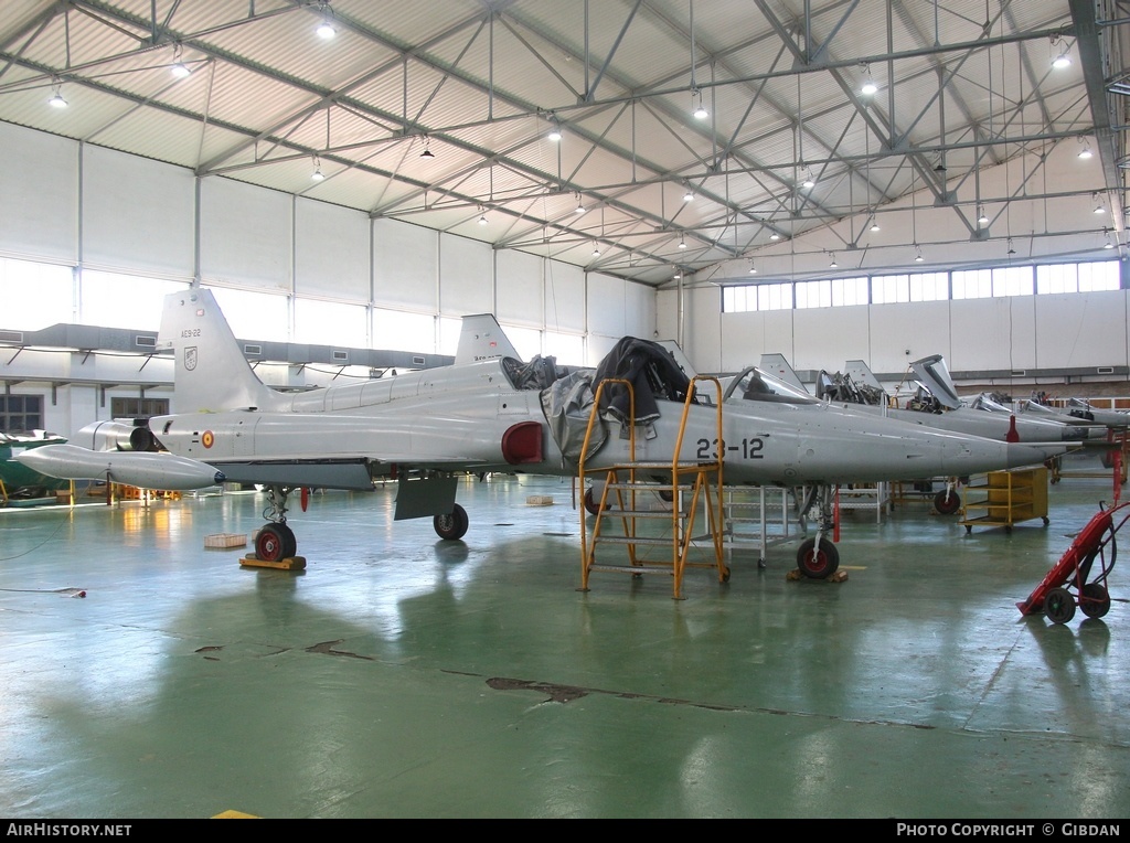 Aircraft Photo of AE.9-22 | Northrop SF-5B(M) Freedom Fighter | Spain - Air Force | AirHistory.net #447094