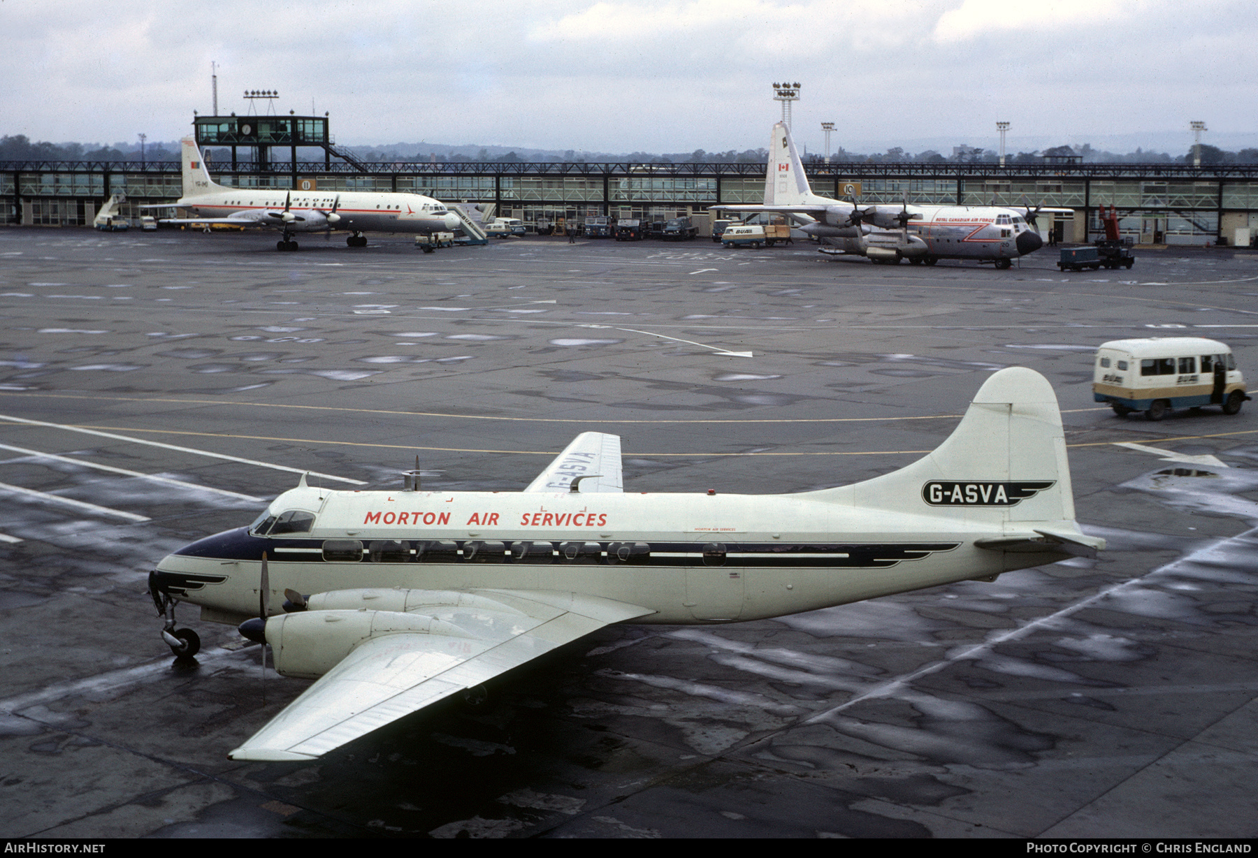 Aircraft Photo of G-ASVA | De Havilland D.H. 114 Heron 2D | Morton Air Services | AirHistory.net #447123