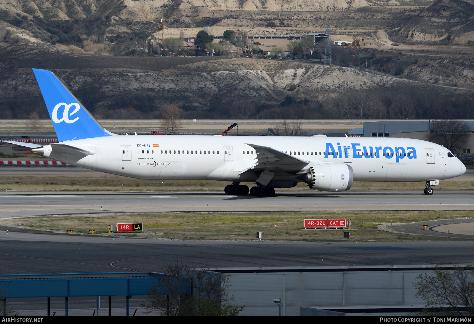 Aircraft Photo of EC-NEI | Boeing 787-9 Dreamliner | Air Europa | AirHistory.net #447168