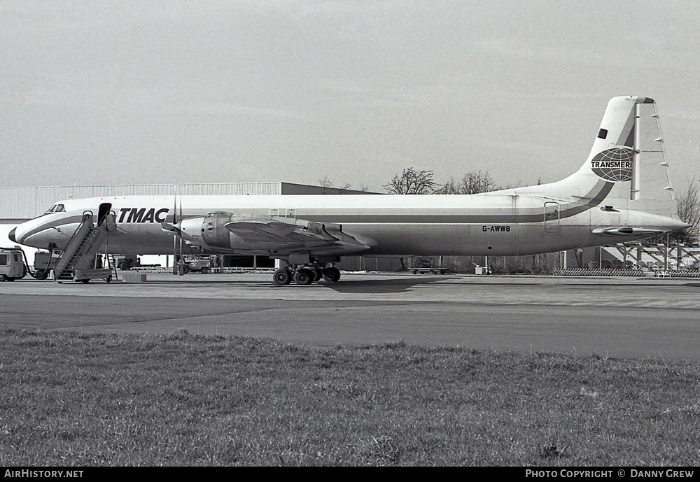 Aircraft Photo of G-AWWB | Canadair CL-44D4-2 | Transmeridian Air Cargo | AirHistory.net #447287