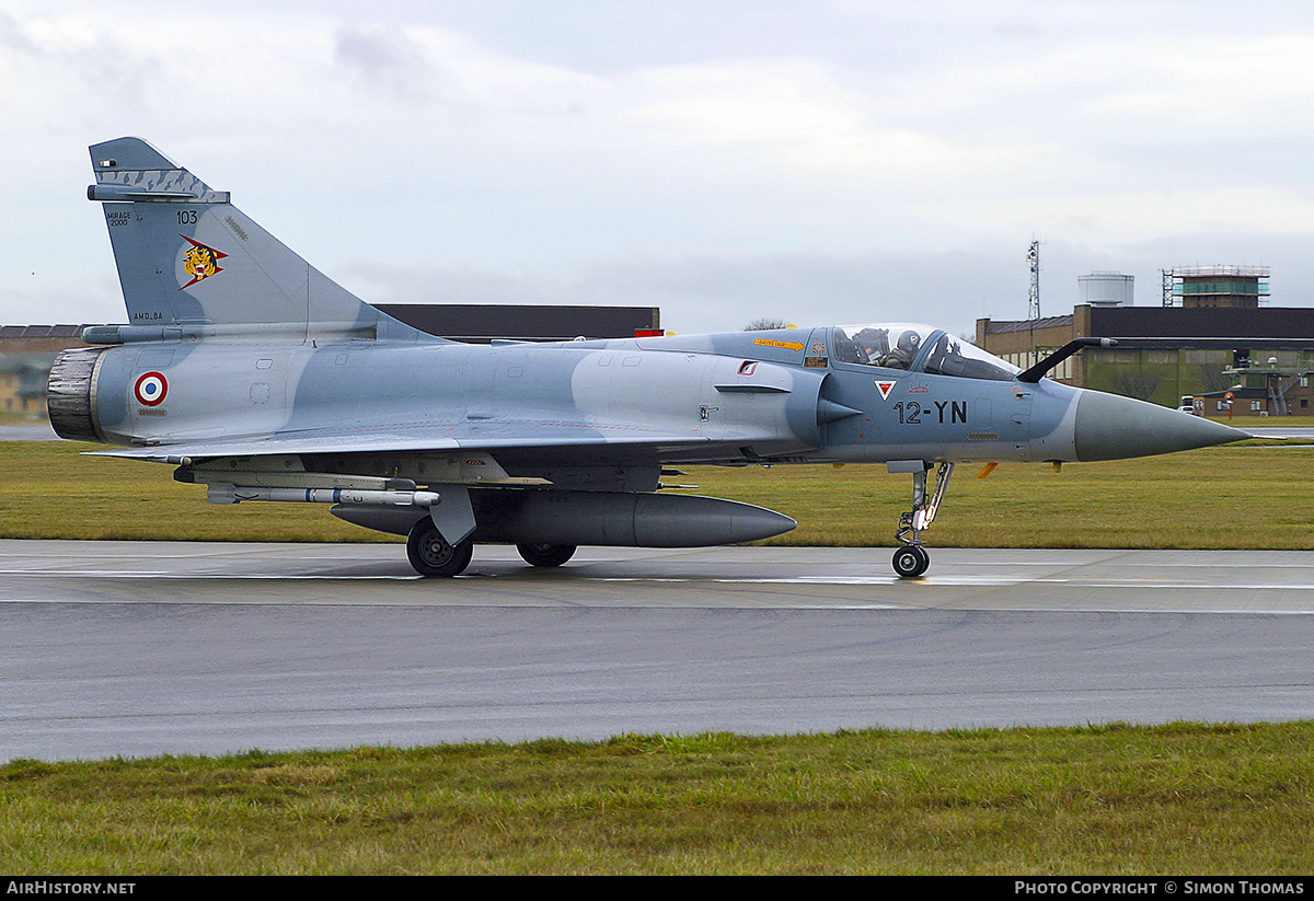 Aircraft Photo of 103 | Dassault Mirage 2000C | France - Air Force | AirHistory.net #447337