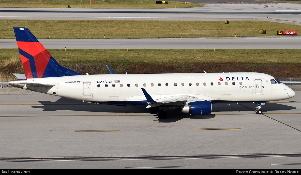 Aircraft Photo of N238JQ | Embraer 170LR (ERJ-170-100LR) | Delta Connection | AirHistory.net #447341