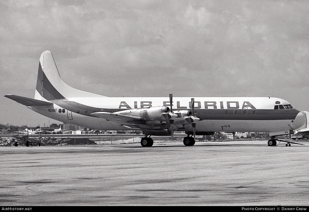 Aircraft Photo of N24AF | Lockheed L-188C Electra | Air Florida | AirHistory.net #447429