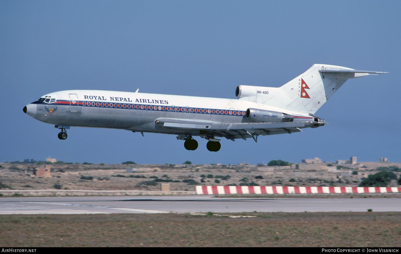 Aircraft Photo of 9N-ABD | Boeing 727-1F8 | Royal Nepal Airlines | AirHistory.net #447465