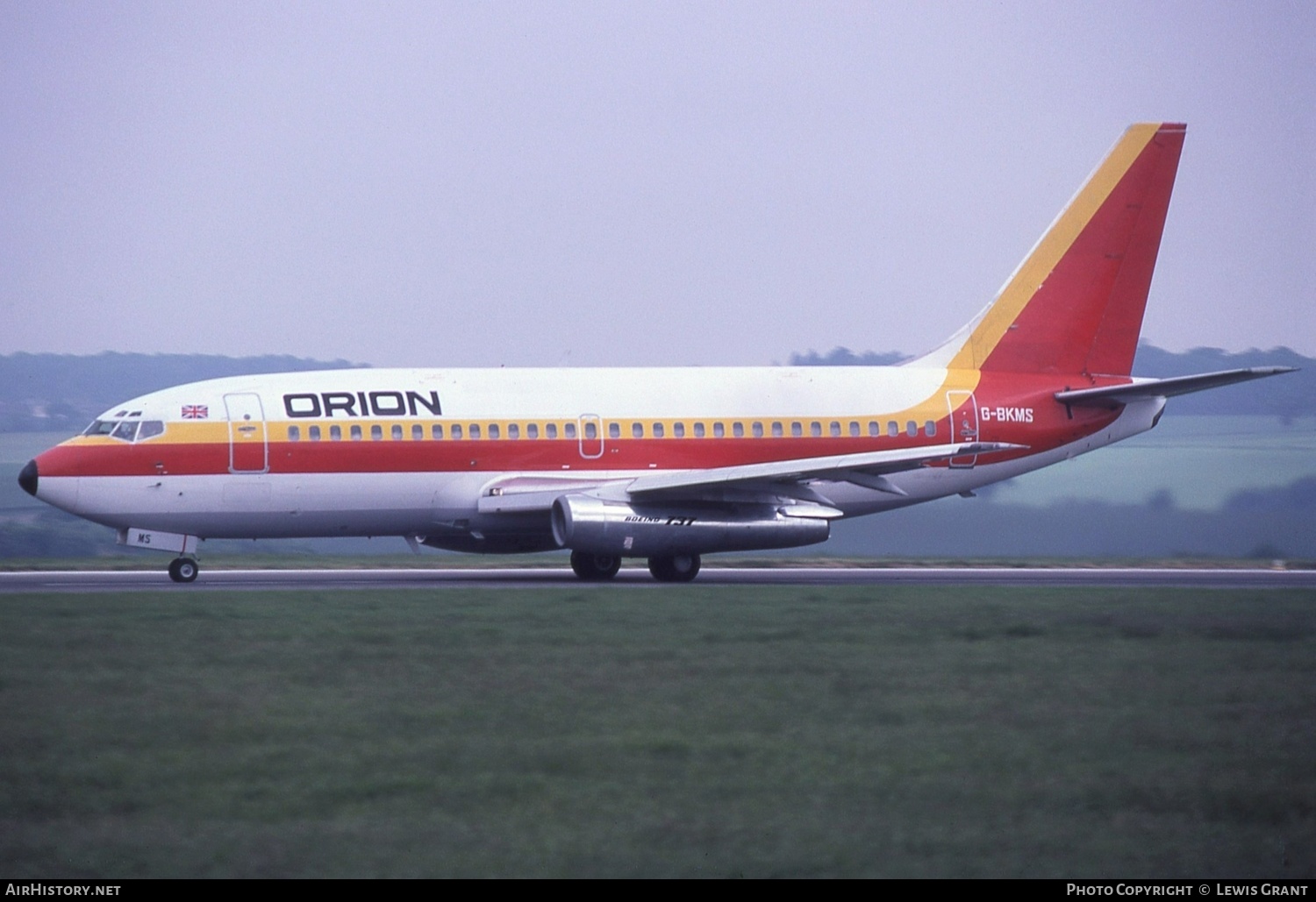 Aircraft Photo of G-BKMS | Boeing 737-2Q8/Adv | Orion Airways | AirHistory.net #447480