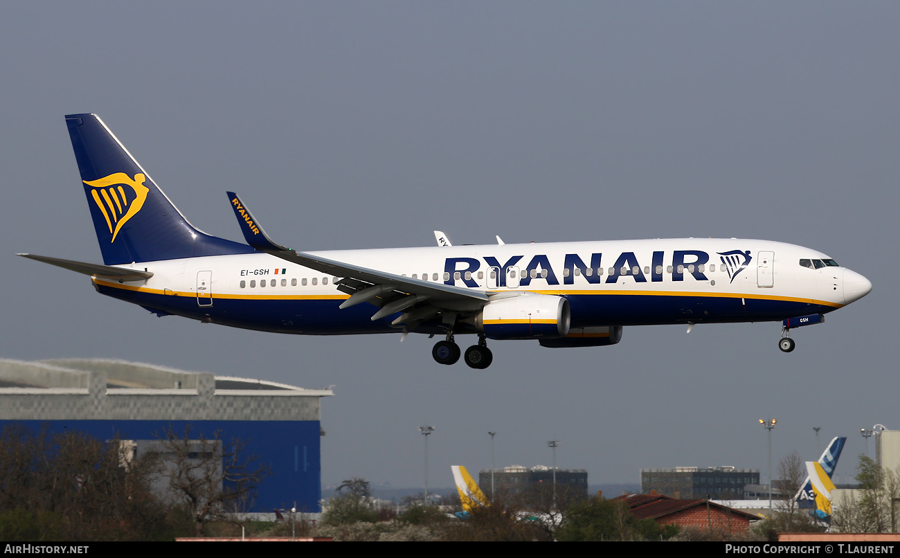 Aircraft Photo of EI-GSH | Boeing 737-800 | Ryanair | AirHistory.net #447572