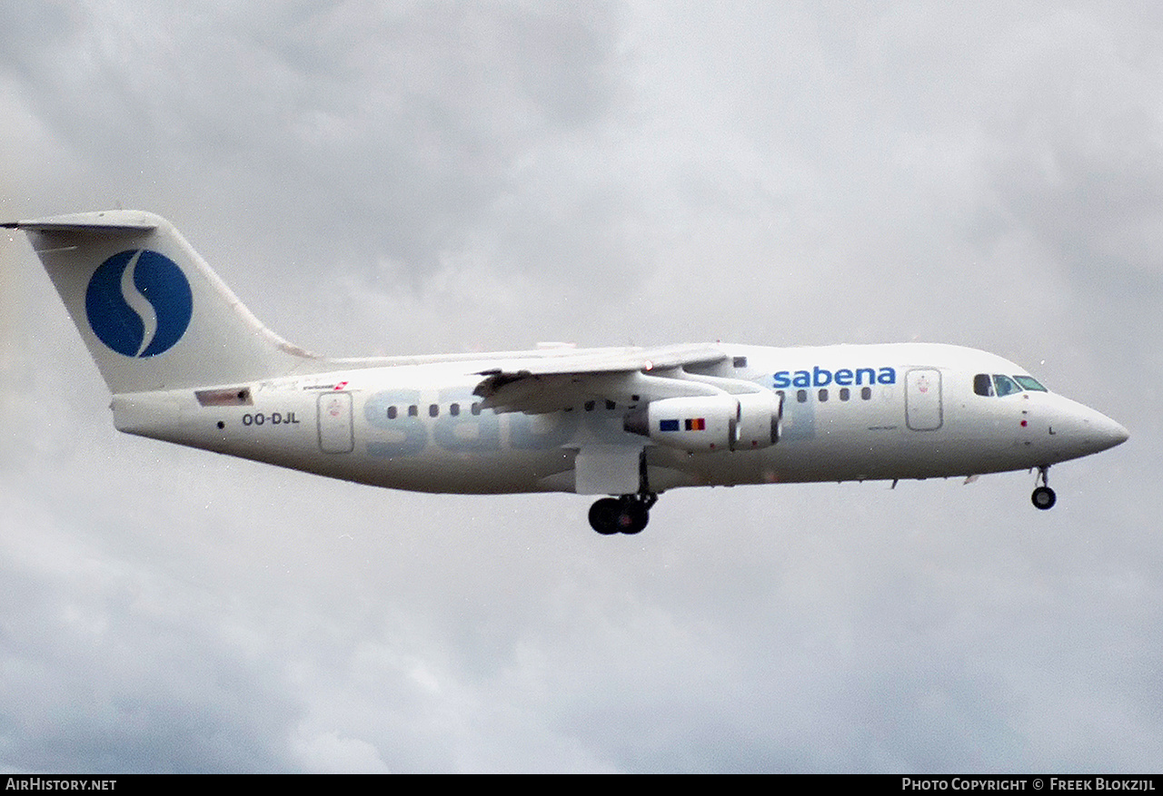 Aircraft Photo of OO-DJL | British Aerospace Avro 146-RJ85 | Sabena | AirHistory.net #447581