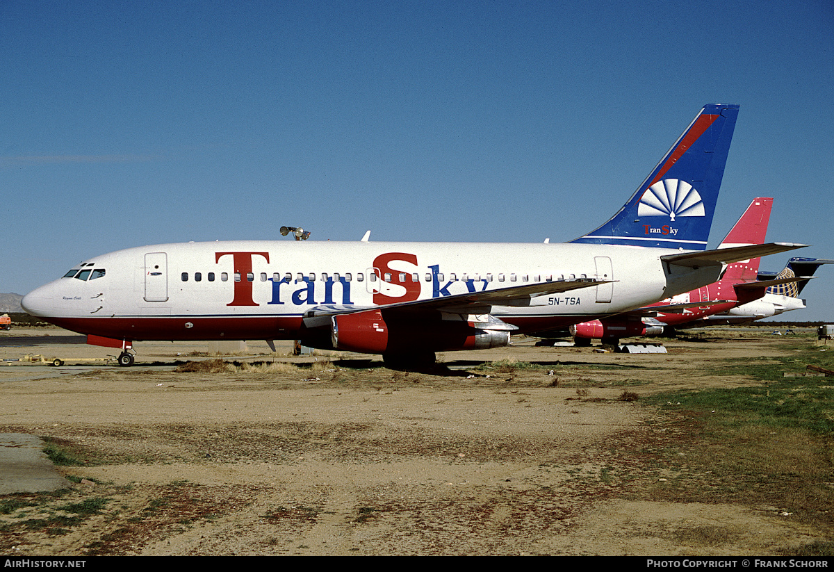 Aircraft Photo of 5N-TSA | Boeing 737-2H4 | Tran Sky Airlines | AirHistory.net #447640
