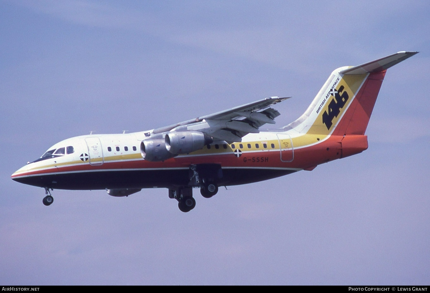 Aircraft Photo of G-SSSH | British Aerospace BAe-146-100 | British Aerospace | AirHistory.net #447698