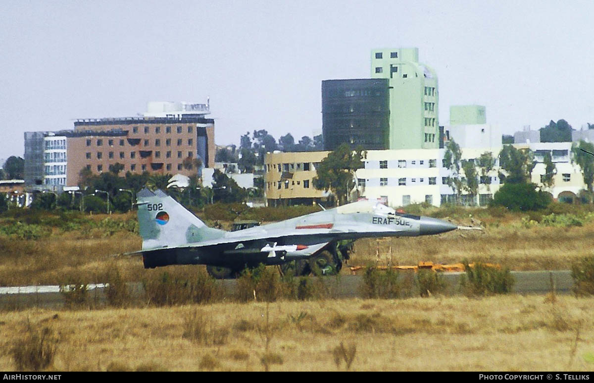 Aircraft Photo of ERAF-502 | Mikoyan-Gurevich MiG-29 | Eritrea - Air Force | AirHistory.net #447769
