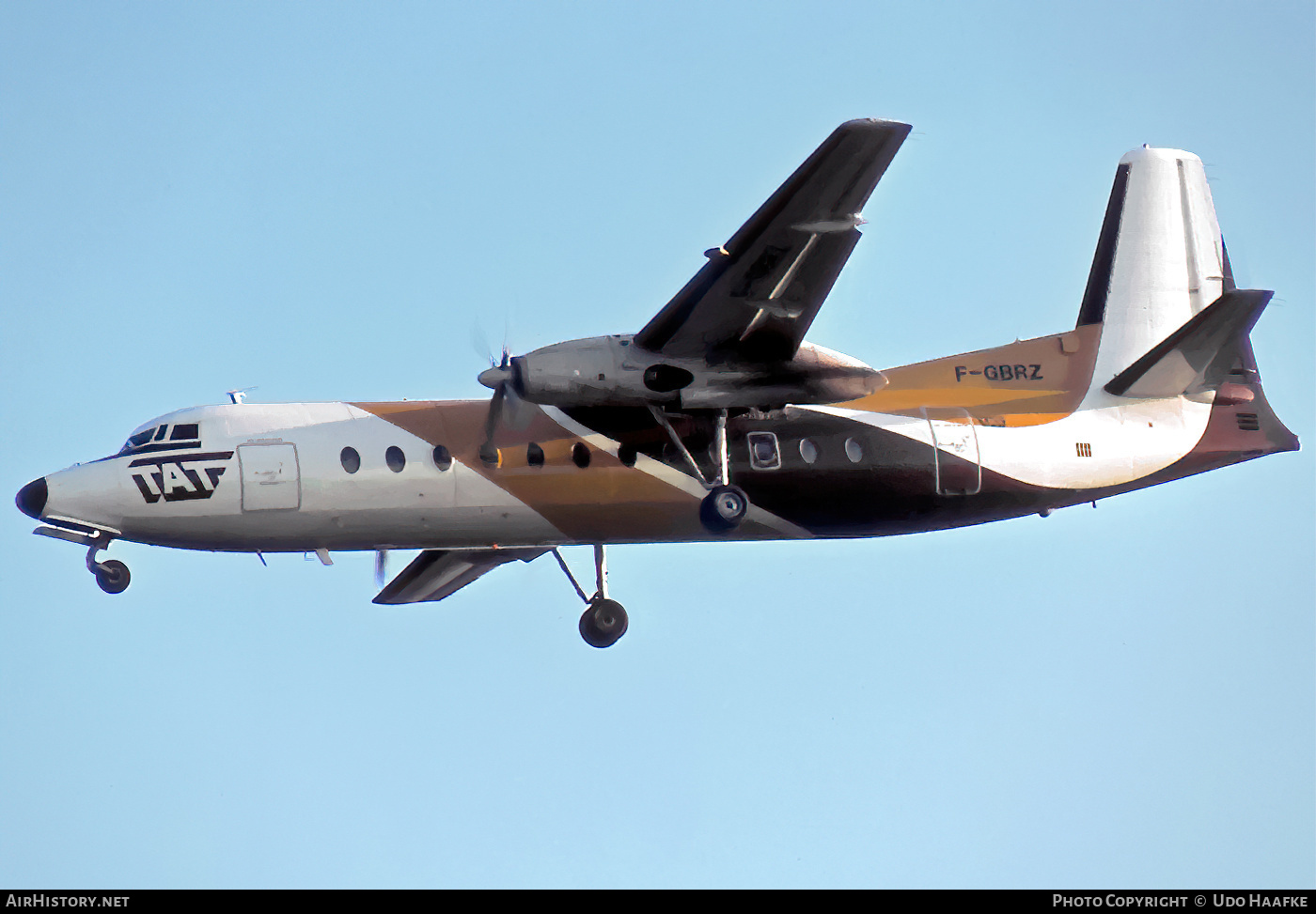 Aircraft Photo of F-GBRZ | Fairchild Hiller FH-227B | TAT - Touraine Air Transport | AirHistory.net #447787