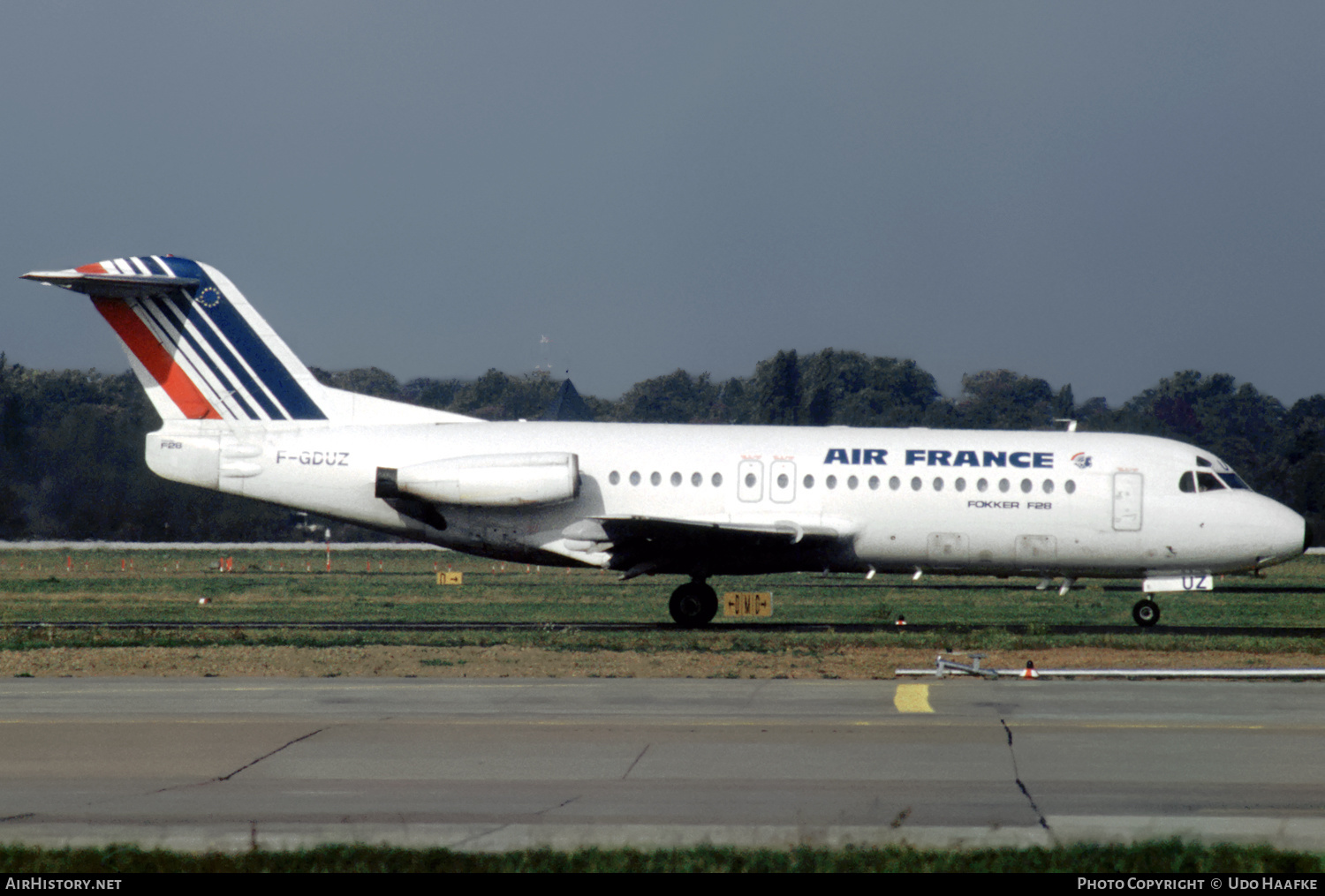 Aircraft Photo of F-GDUZ | Fokker F28-4000 Fellowship | Air France | AirHistory.net #447842