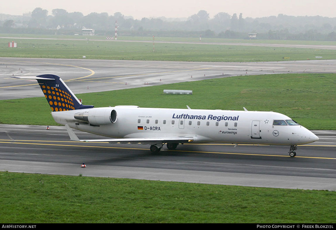 Aircraft Photo of D-ACRA | Bombardier CRJ-200ER (CL-600-2B19) | Lufthansa Regional | AirHistory.net #447875