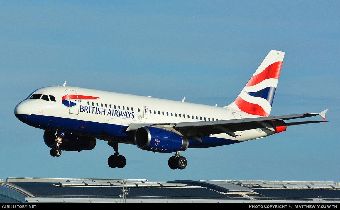 Aircraft Photo of G-EUPP | Airbus A319-131 | British Airways | AirHistory.net #447932
