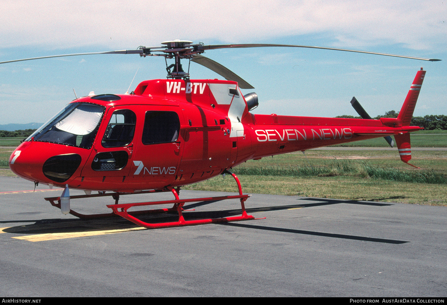 Aircraft Photo of VH-BTV | Eurocopter AS-350B-2 Ecureuil | Channel 7 News | AirHistory.net #447943