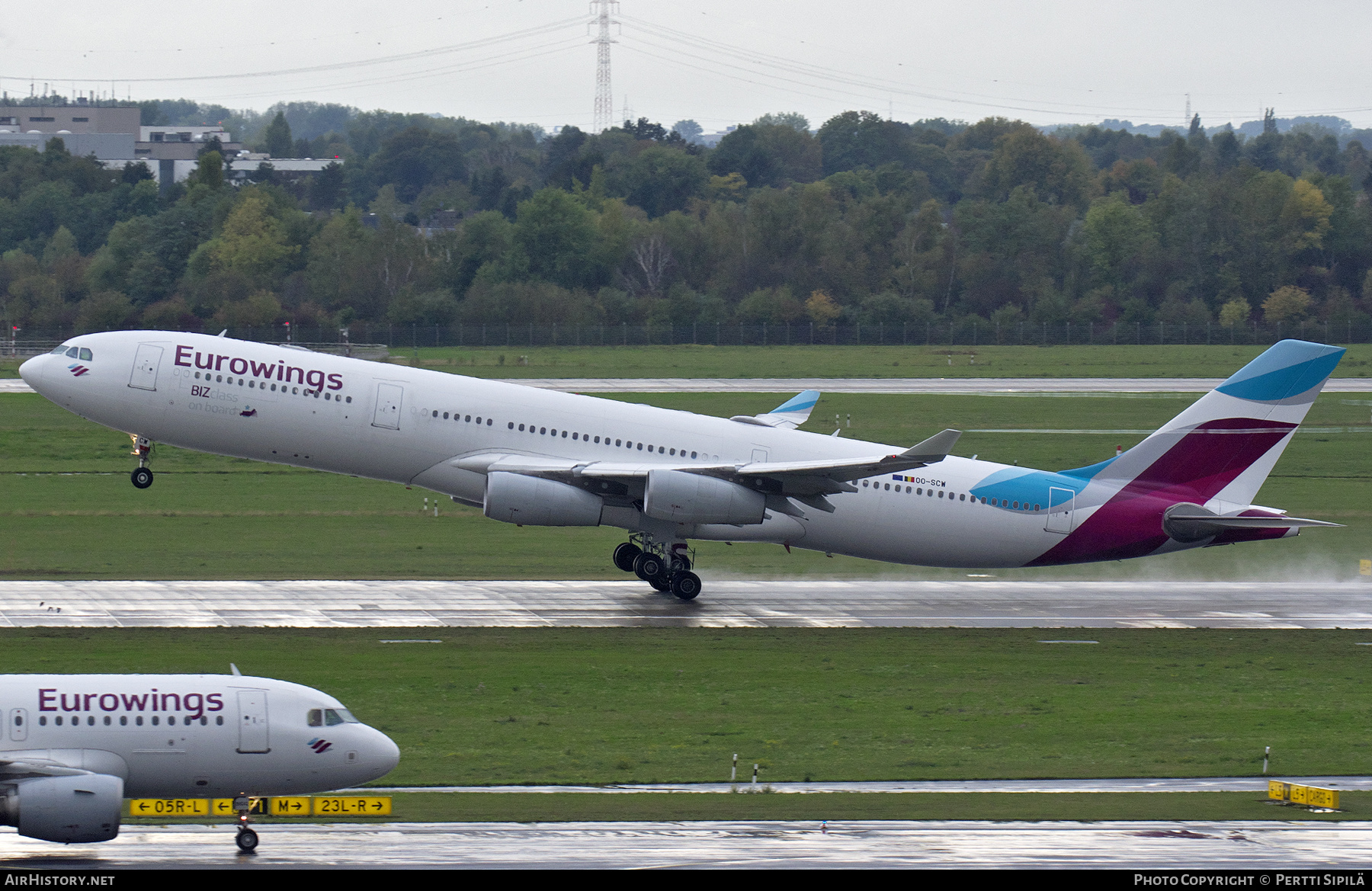 Aircraft Photo of OO-SCW | Airbus A340-313 | Eurowings | AirHistory.net #447982