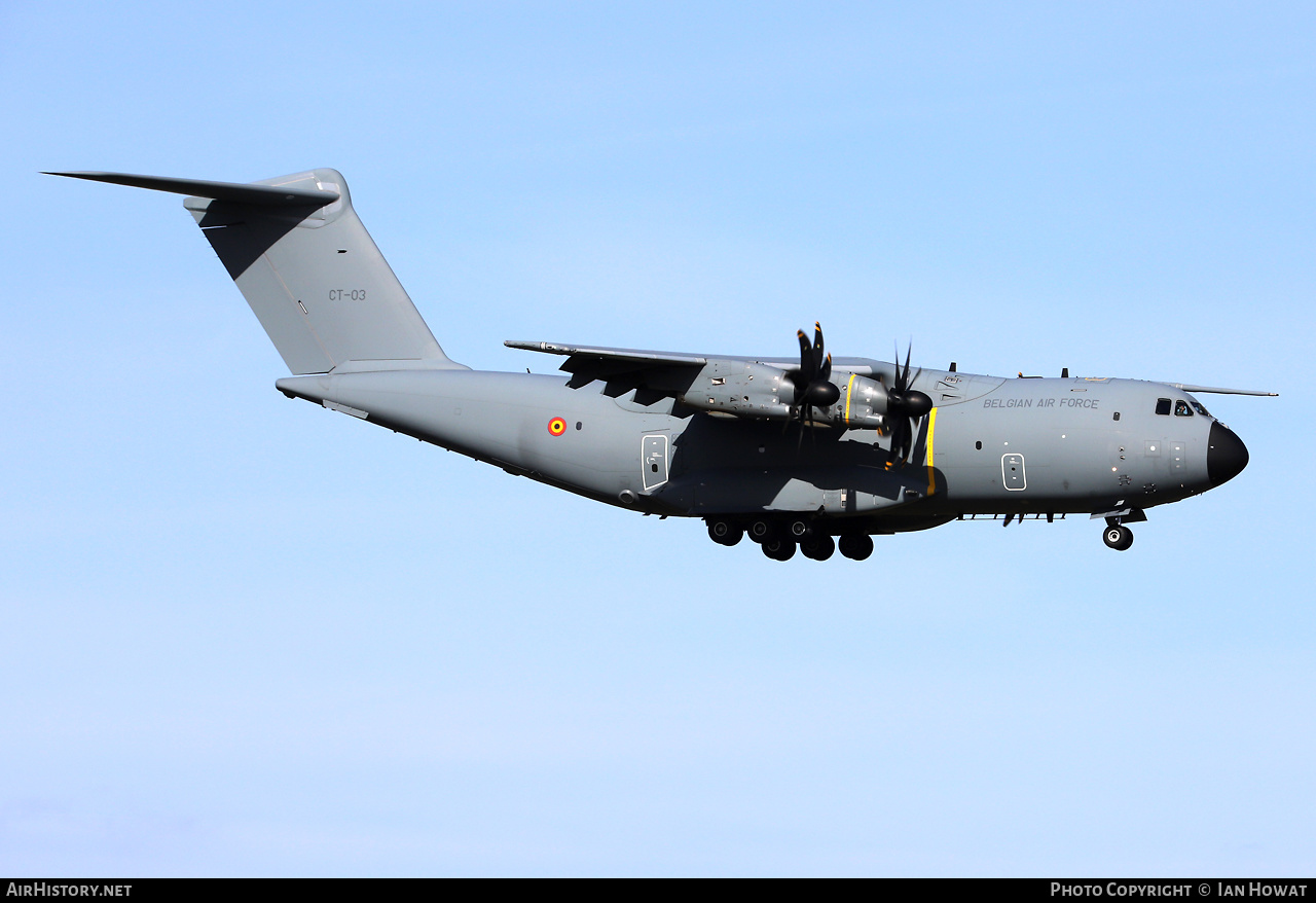 Aircraft Photo of CT-03 | Airbus A400M Atlas | Belgium - Air Force | AirHistory.net #447998